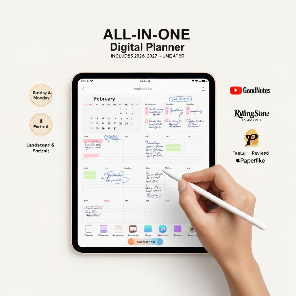 All-In-One Digital Planner 2026 – 2027